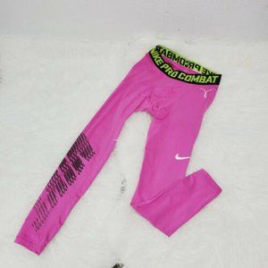 Nike Girls Pink Active Pro Activewear Leggings